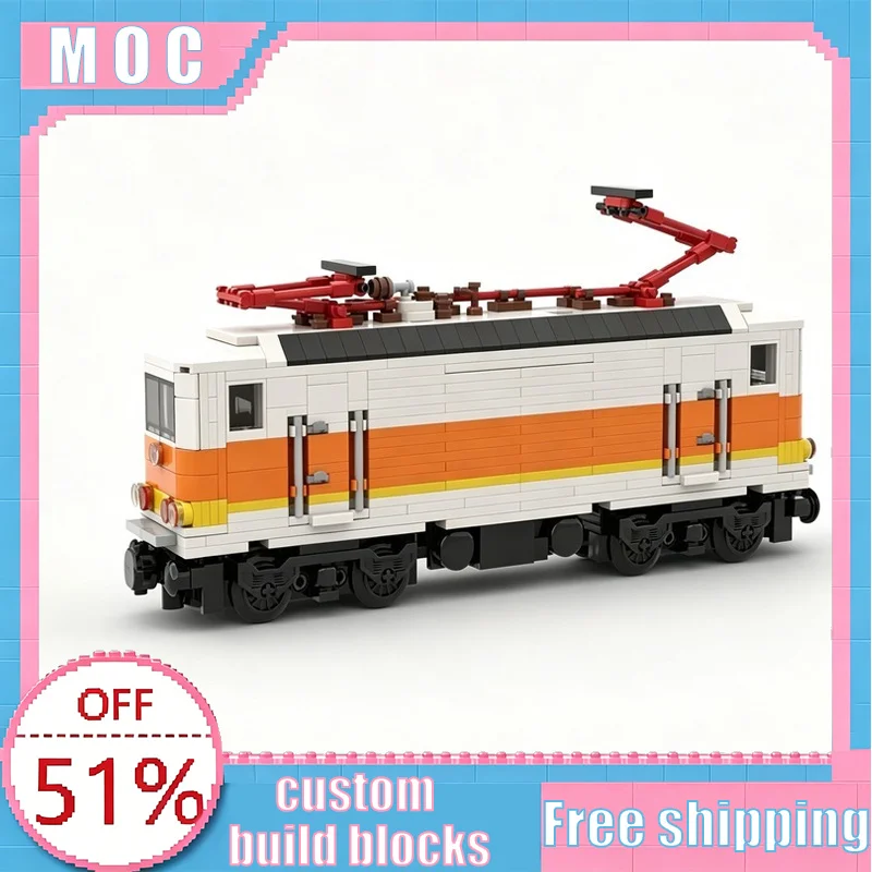 

748PCS MOC German DR DB AG Series S-Bahn Electric Locomotive Model Custom Creative Building Blocks Educational Assembly Toy Gift