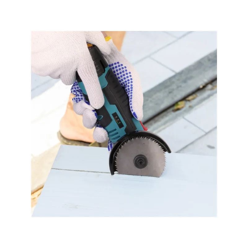 

Cordless angle grinder -2x12V 1100mAh battery, 19000RPM motor, heat dissipation vent - including metal/wood/tile cutting wheel/saw blade/sanding disc