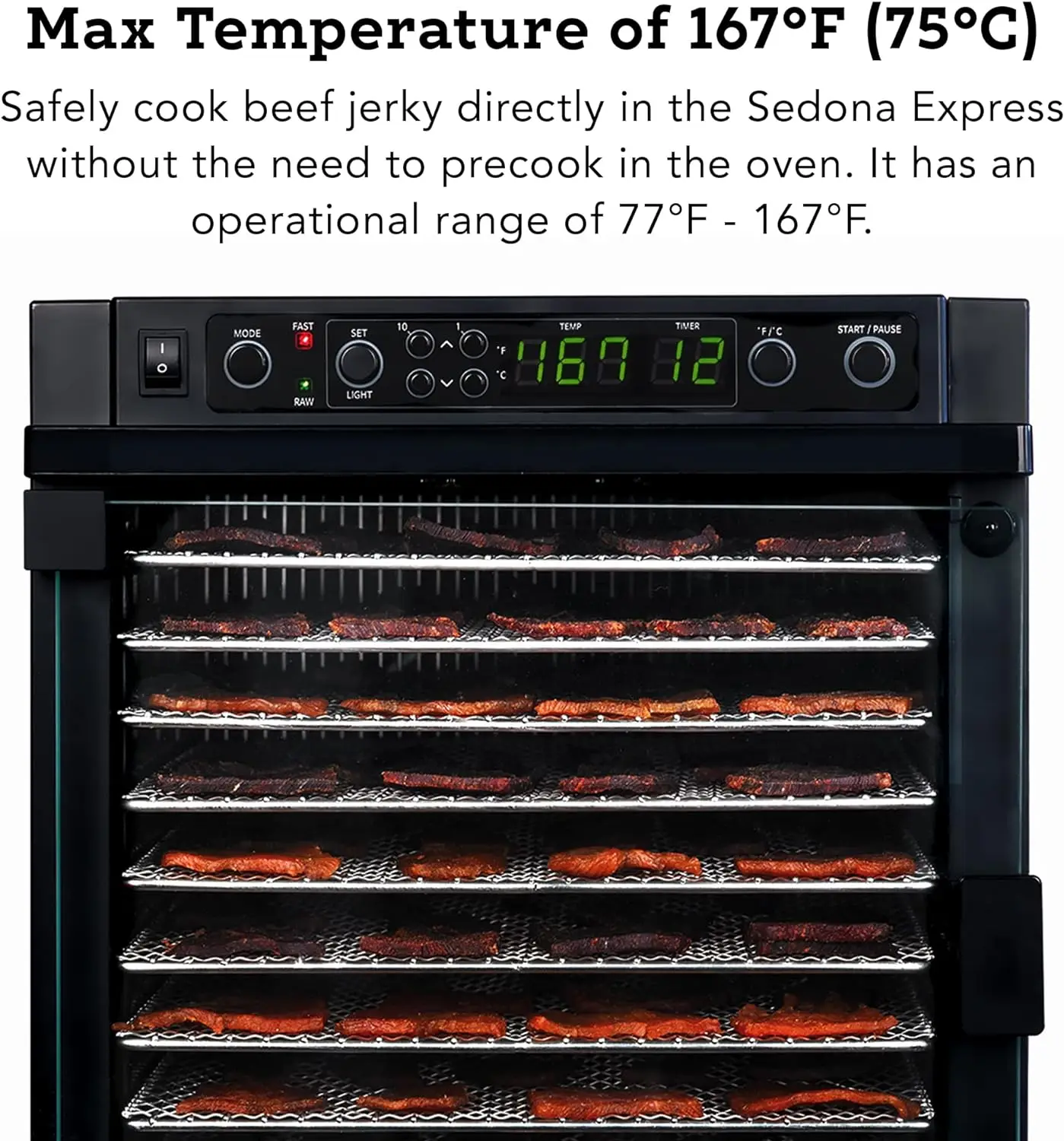 Sedona Express SDE-S6780-B Digital Dehydrator,Black