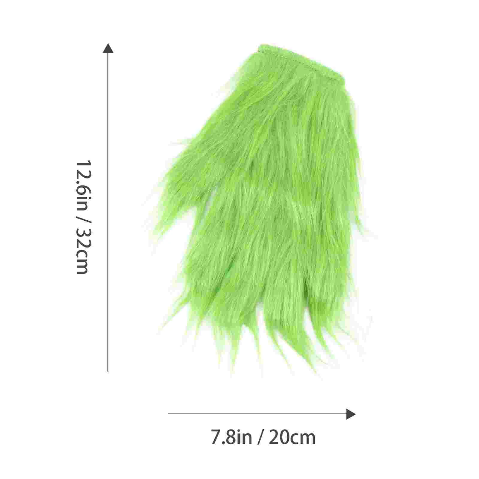 Cosplay Green Fur Monster Gloves Child Kids Mittens Rhinestone Fishnet Cloth for