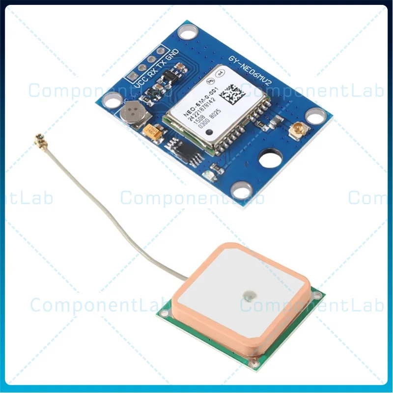 5-15pcs GY-NEO6MV2 Flight Control GPS Module, NEO-6M, APM2.5, Large Antenna