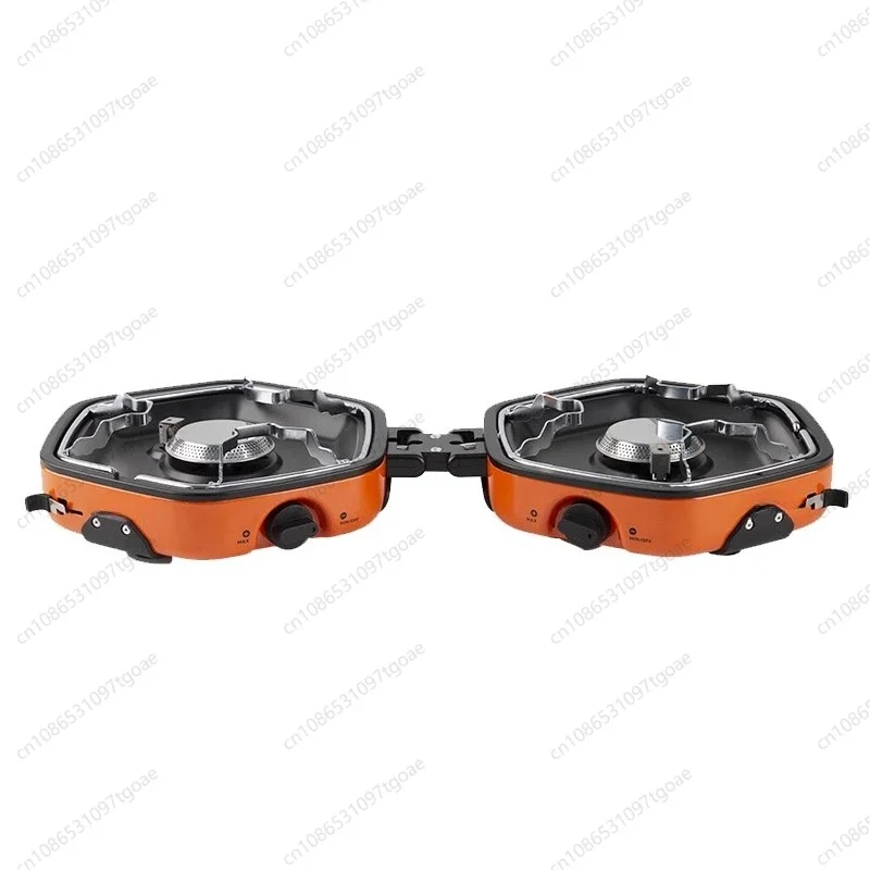 YYYYY folding double-head split cassette stove, portable outdoor hot pot gas stove, picnic stove, camping cooker