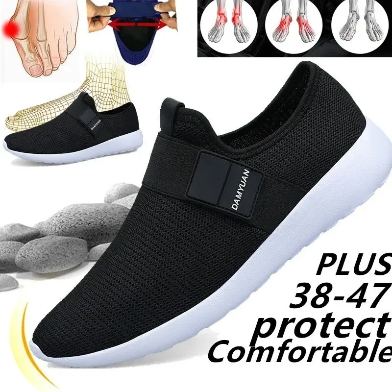 Men's Shoes Fashion Classic Casual Shoes Lightweight Comfortable Breathable Mesh Shoes Large Size Anti-slip Running Shoes