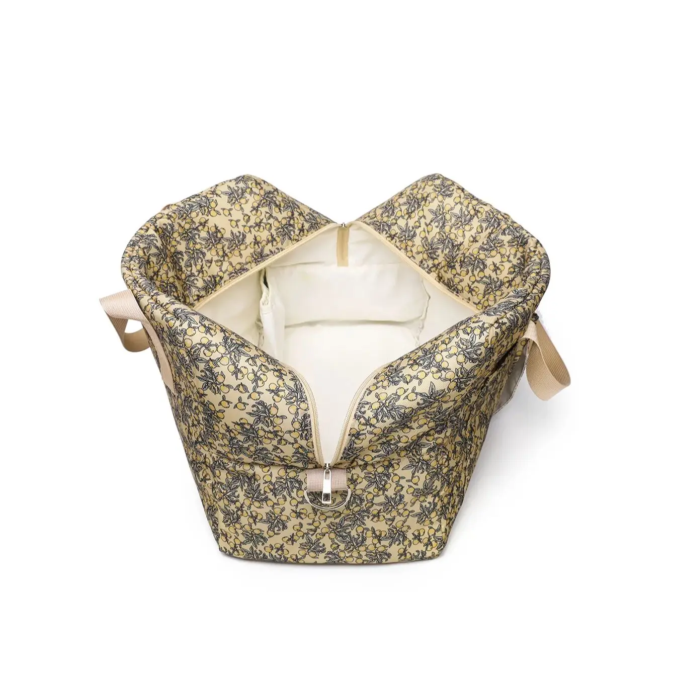 Bolsa de fraldas estilo coreano para cuidados com o bebê recém-nascido, bolsa de ombro bordada, carrinho acolchoado, organizador de armazenamento de fraldas, bolsas grandes