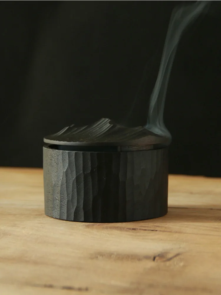 

Деревянная подставка для благовоний ручной работы Rain Wood, круглая, в форме горы, для сандалового дерева, для дзен-чайной комнаты, кабинета, церемонии чая, декоративное украшение