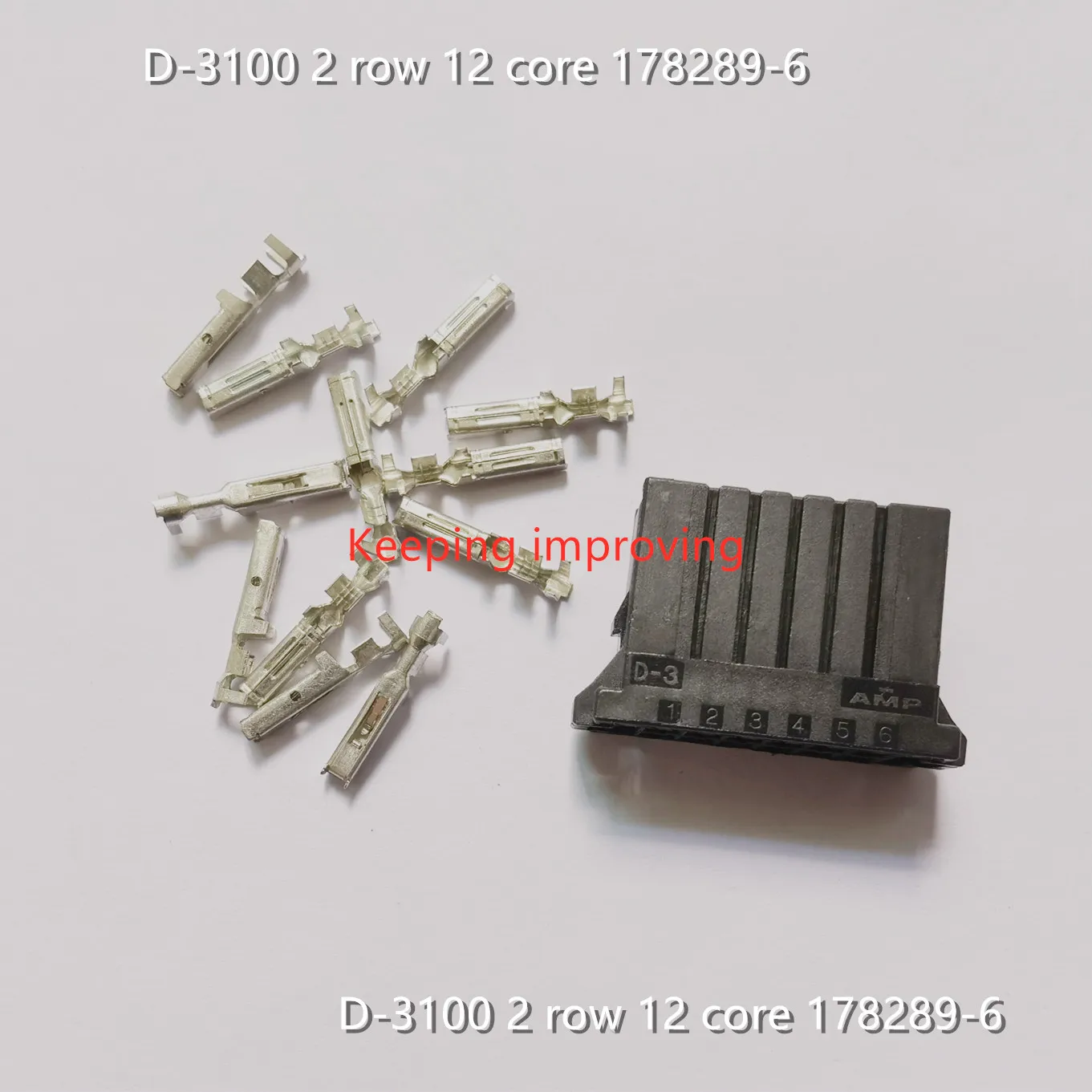 

Original new 100% connector D-3100 2 row 12 core 178289-6