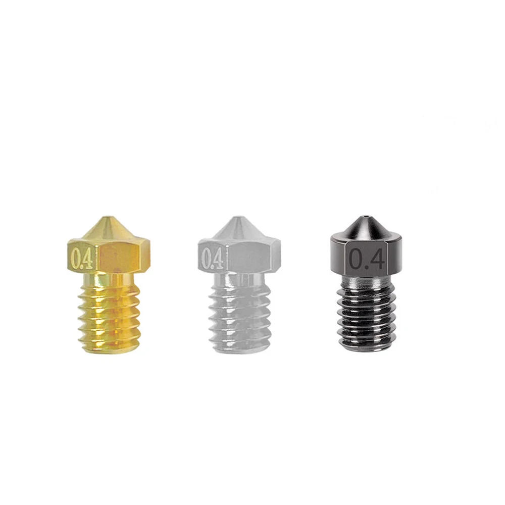 5PCS/lot FLSUN T1 PRO T1-U 3D Printer Hotend Kit Part Nozzle 0.4mm Brass/Stainless Steel/Hardened Steel Print Heated Accessories