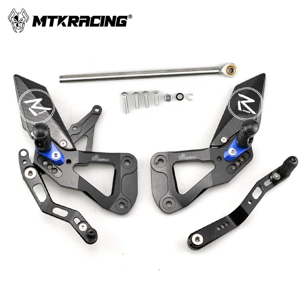 MTKRACING For SUZUKI GSXR 1000 2017-2024 Rear Sets Heighten Pedal Adjustable Rearsets FootPegs Shift Lever Brake
