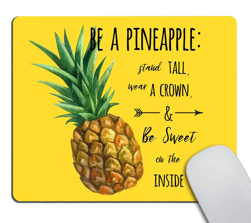 

Hot-Selling Retro Be A Pineapple Printing Mouse Pads Comfortable Gaming Mousepad Mouse Mat Keyboard Mats Desk Pad 22x18cm