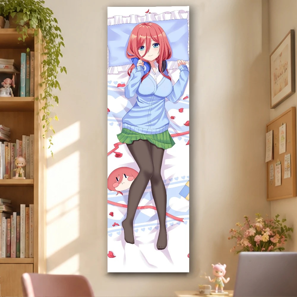 The Q-Quintessential Quintuplets Miku Nakano Vertical Long Anime Tapestry Bed Wall Hanging