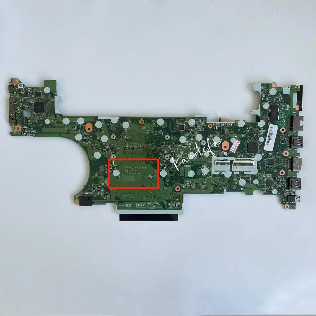 NM-B501 For Thinkpad T480 Laptop Motherboard CPU:I5-8250U/I5-8350U/I7-8550U UMA FRU:01YR336 01YU859 01YU899 01YR376 01YU855