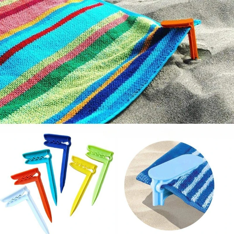 

Держатели для пляжных полотенец на открытом воздухе Держатель для пляжного коврика Держатель для полотенец Пластиковые держатели для коврика для пикника на открытом воздухе Ветрозащитный держатель для палатки Инструменты для кемпинга