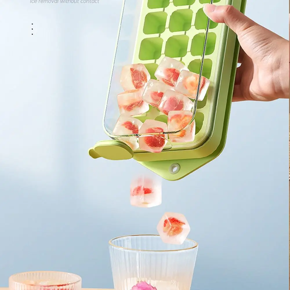 Water Injection Ice Tray Mold Food Grade Silicone Press Type 2in1 Ice Cube Straw Cups DIY Ice Maker Ice Cube Tray Travel