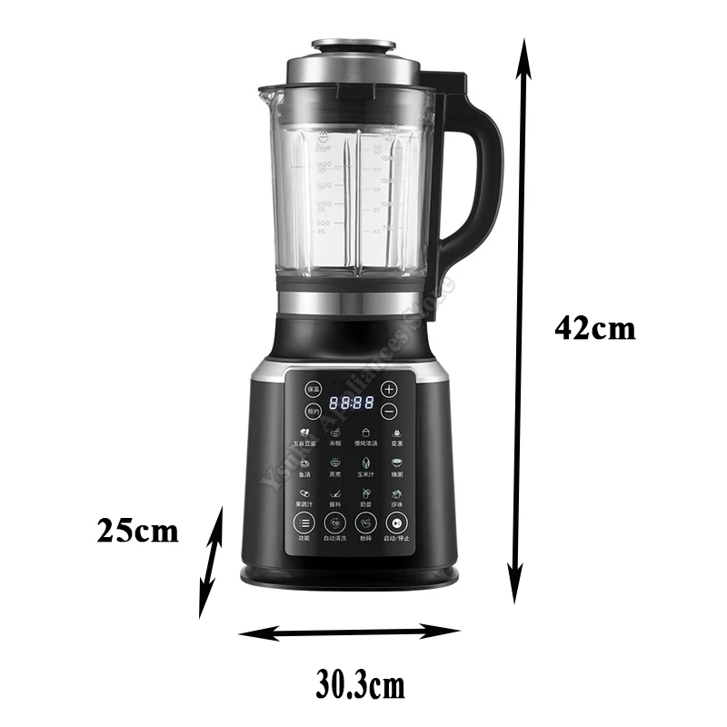 خلاط عالي السرعة أوتوماتيكي بالكامل، عصارة حليب متعددة الوظائف، جهاز مطبخ قياسي للطعام التكميلي