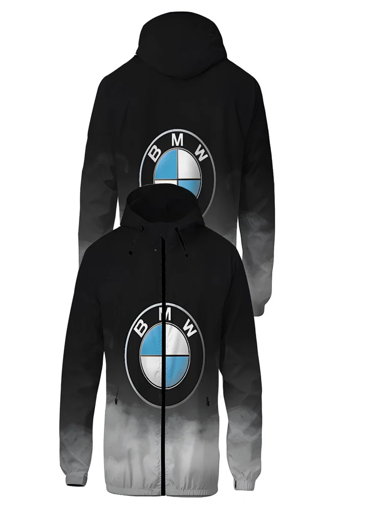 Nieuwe neutrale herenjas met clip, Jom comfortabel en hoogwaardig motorjack, BMW enkellaags jack voor heren, BMW LogO