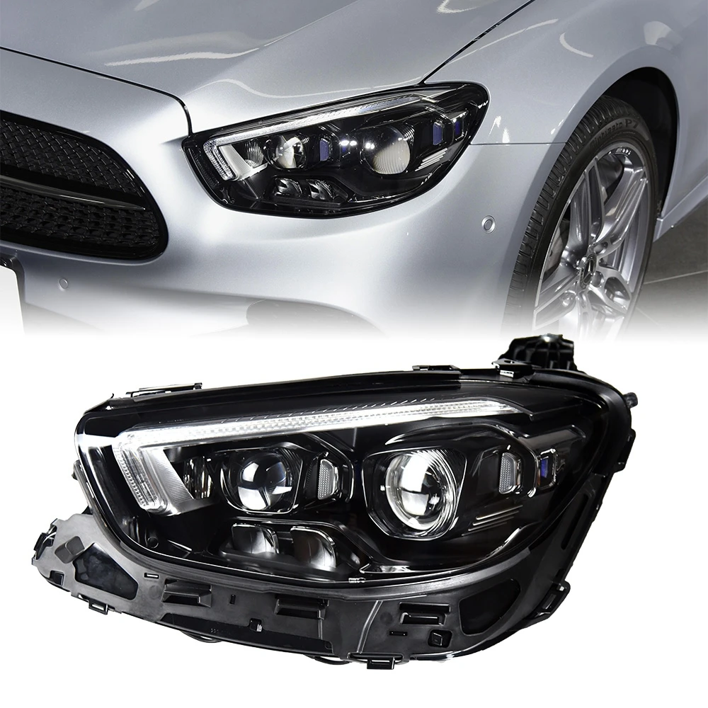 Car For Benz E-Class W213 2016-2022 Headlights DRL Hella LED Bi Xenon Bulb Fog Lights Car Accessory E200 E300 Head Lamp