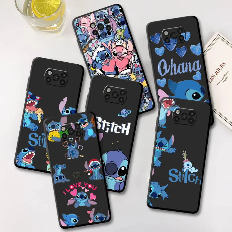 Angie Stitch Case For Xiaomi Mi Poco Poco X3 NFC X4 Pro Mi 11 Lite 11T 12 10T 9T 13 Note 10 Back Soft Phone Cover