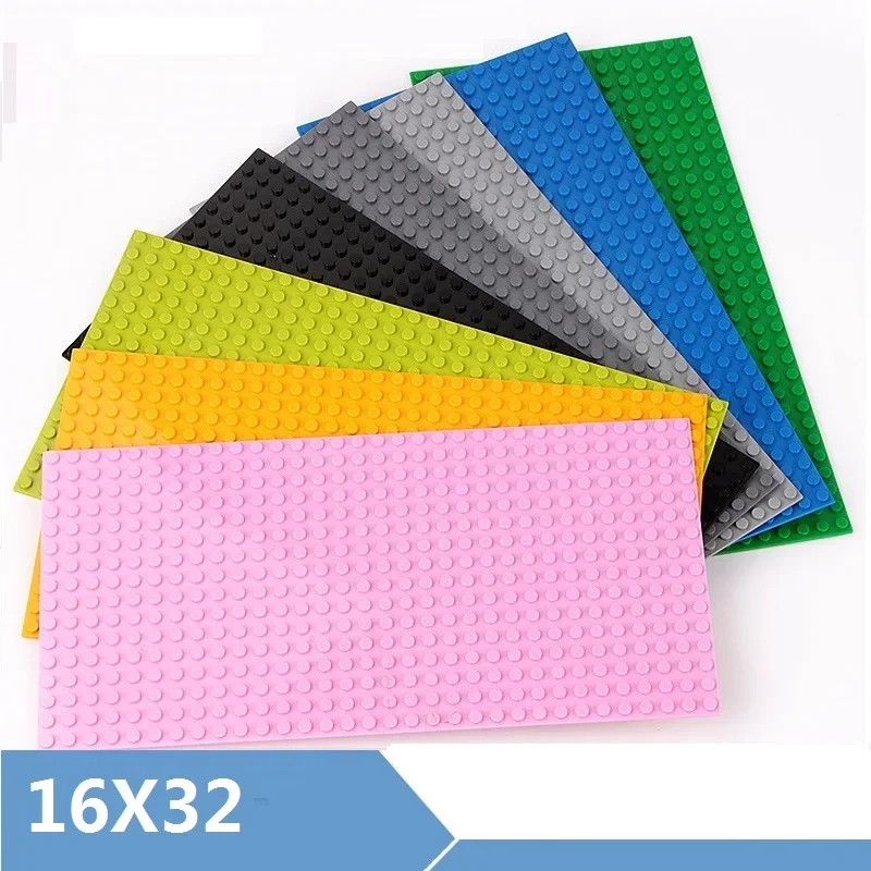 Baseplate 32*32 16X32 Dots Double Sided Plate Building Blocks Classic Base Plate Bricks Youths Toys Compatible with Major Brands