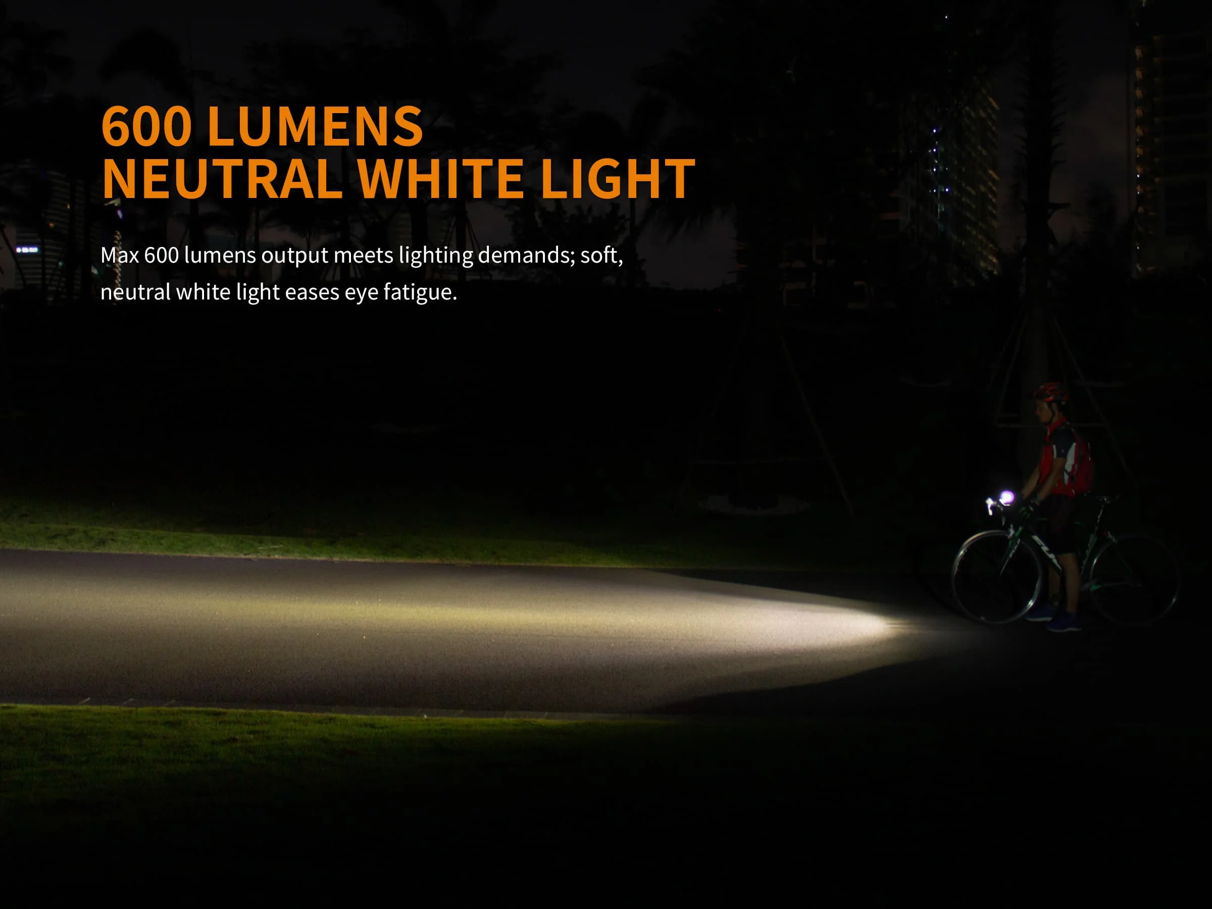 Fenix BC25R 600 lumen road mountain car headlight bicycle lamp USB charging strong light flashlight