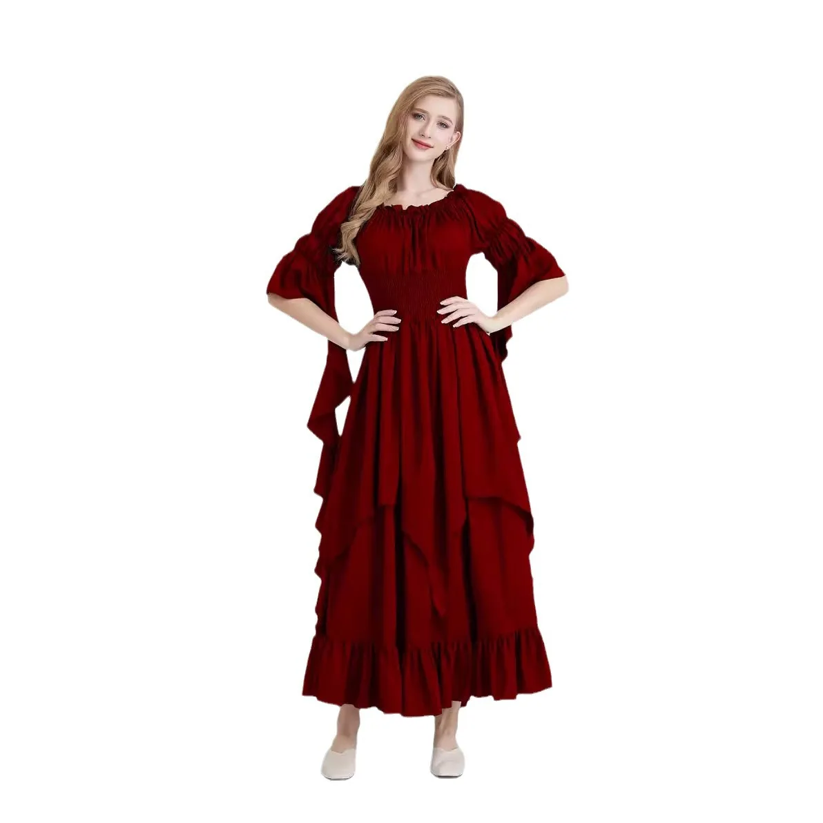 Retro Halloween-kostuum Renaissance Dr Etnische podiumkleding voor dames Traditionele Chinese Faion Lente 2026 Nieuwe collectie