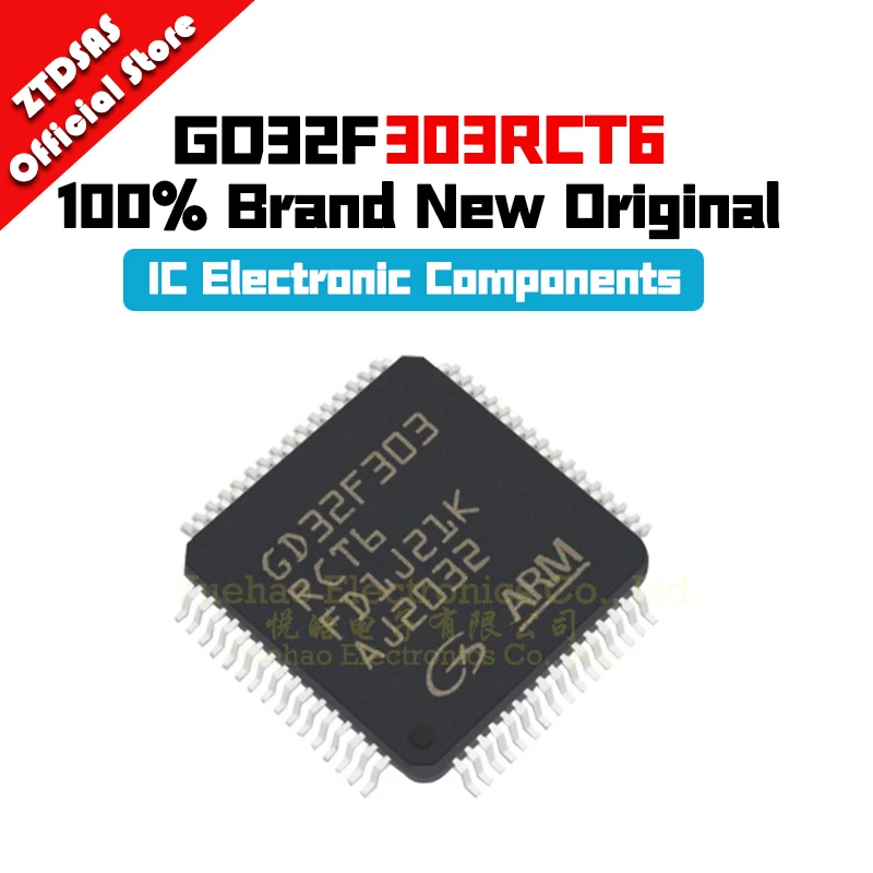 GD32F303RCT6 GD GD32 GD32F303 GD32F303R GD32F303RC GD32F New Original IC Chip LQFP-64