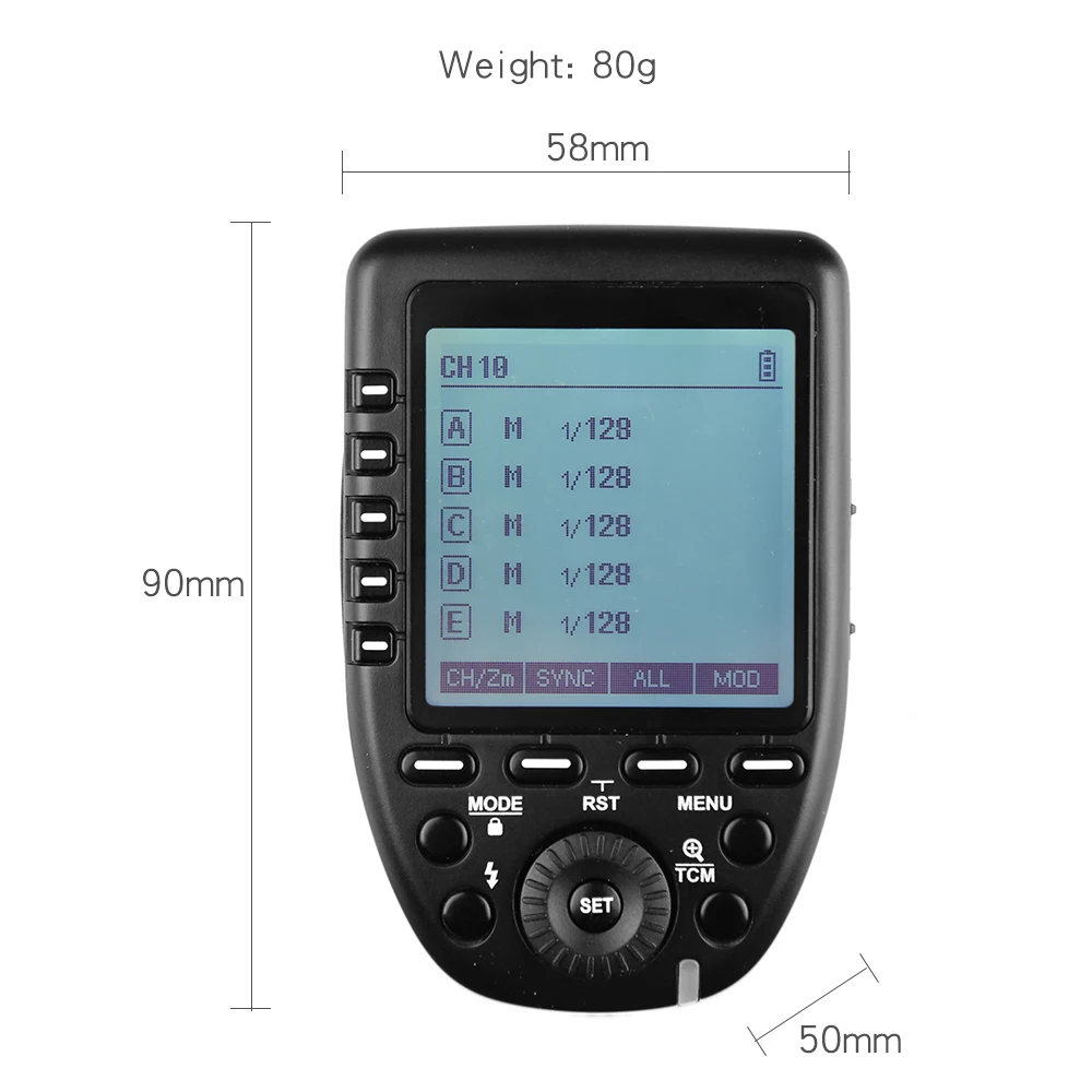 Godox XPro Trasmettitore TTL Per Sony – 2.4GHz, 32 Canali, Sync Alta Velocità, USB-C