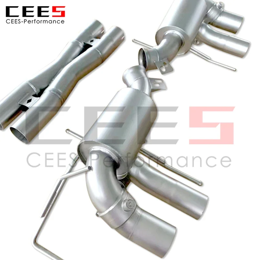 CEES Exhaust System For Ferrari California T 3.9T 2012-2018 SS304 Performance Valve Muffler Catback Escape Tubo Escape Coche