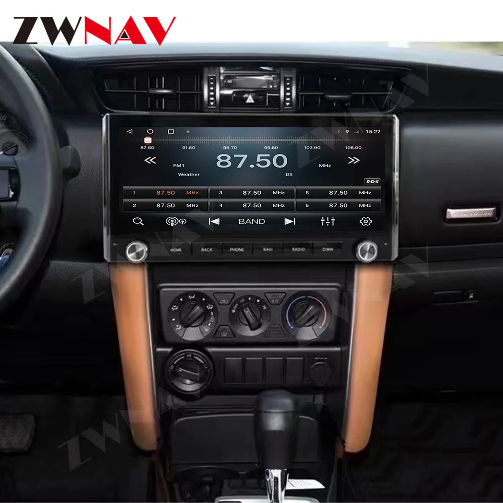 

For Toyota Fortuner 2015-2021 Wireless GPS Navigation Multimedia Android 13 Car Radio 12.3' Screen Touch Display for Vehicle