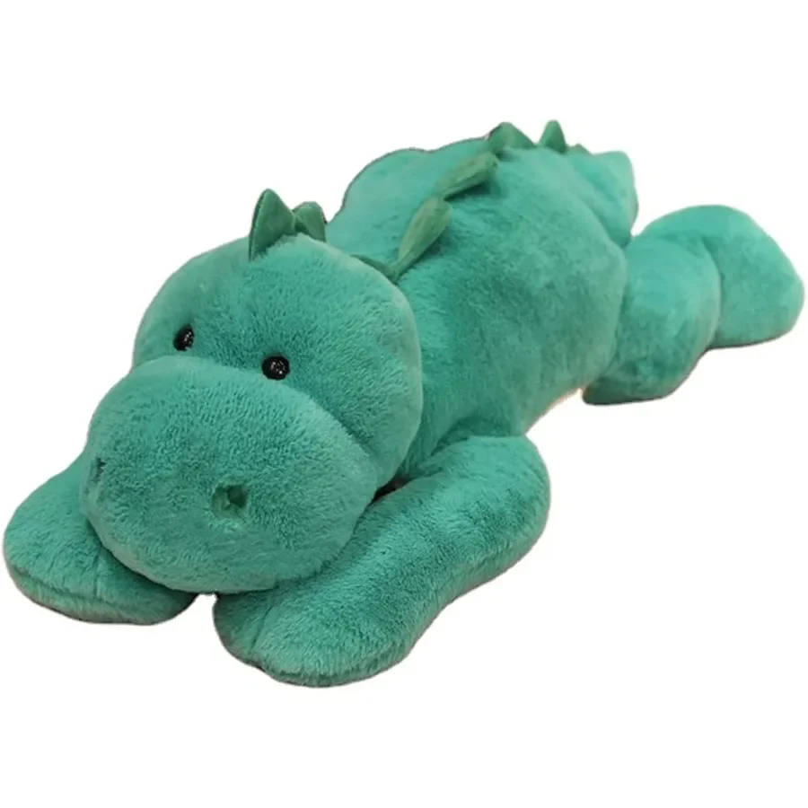 Giocattolo di peluche di dinosauro ponderato Cuscino di peluche da 11,8 pollici Regalo per ragazze dei ragazzi Materiale in morbido pile Calmante Colore blu S