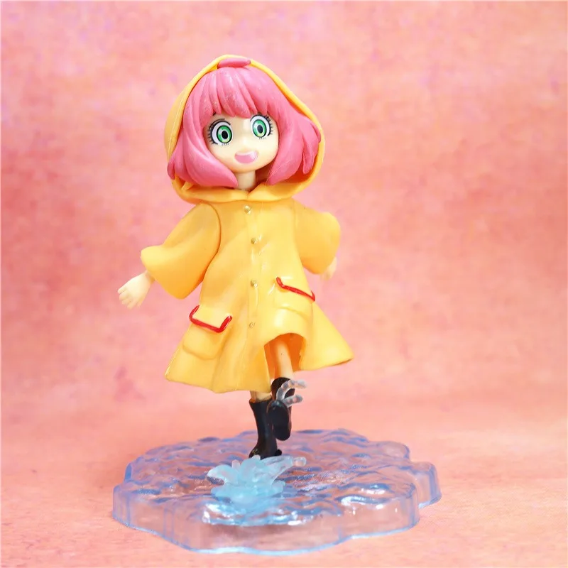 Figura de Anime Spy × Family Anya Forger de 13CM, impermeable, modelo de juguete, vestido de verano, colección de regalos de Anya, figuras de acción, muñecas Kawaii