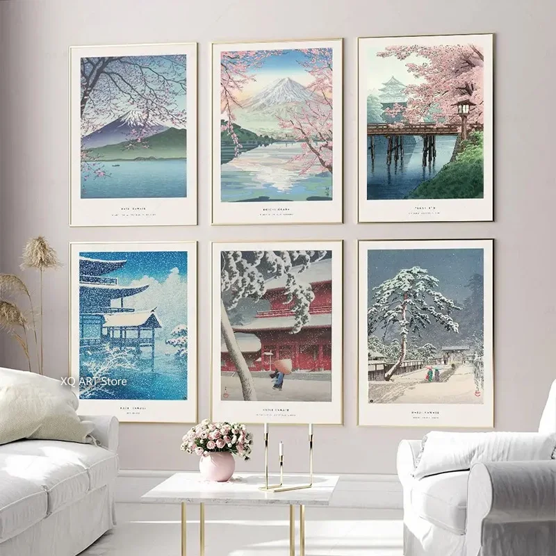 Nordic Hokusai Ohara Koson Japan Style Wave Wall Art Canvas Painting Posters And Prints Wall Pictures For Living Room Home De