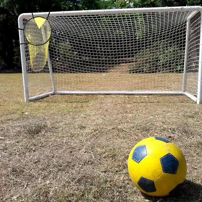 1/2pcs Yellow Football Goal positioning Free Kick Shooting Practice Target Pocket Training Auxiliary Net Target bag Soccer Goal