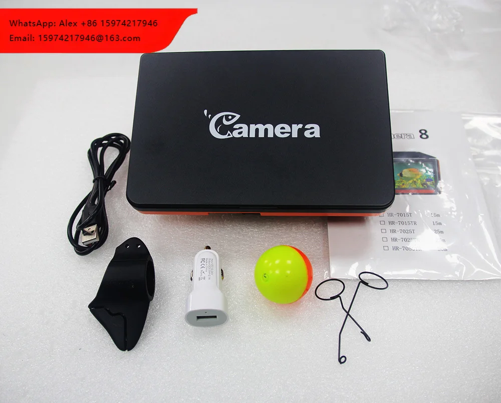 HD-7030F Portable Underwater Fishing Camera LCD 7.0 Inch Color Screen AHD1080P Digital HD IP68 Waterproof 8-10 Hours Battery