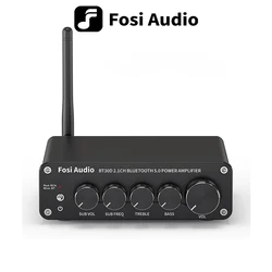 Newest Fosi Audio BT30D Bluetooth Sound Power Amplifier 2.1 Channel Bass & Treble Control Amp Audio Subwoofer 100W + 50W x2