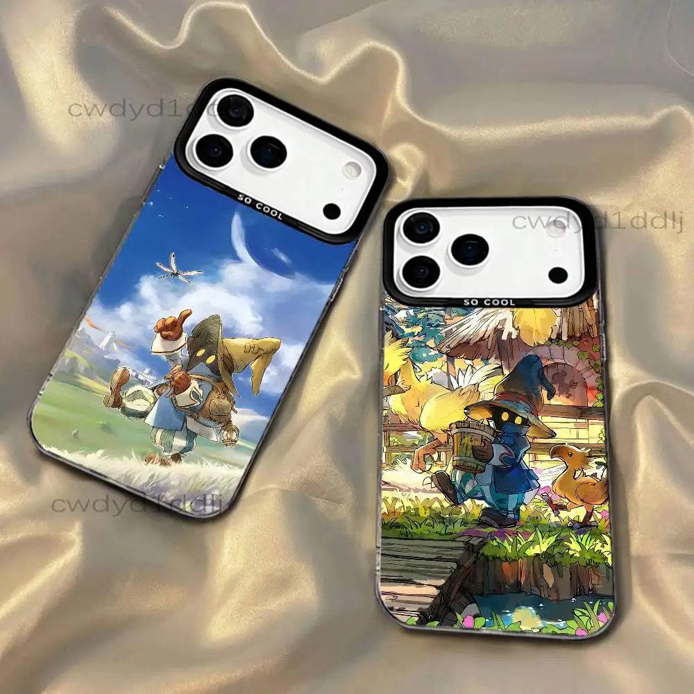 

Vivi F-Final Fantasy VI Phone Case For iPhone 17,16,15,14,13,12,11,X,8,7,Pro,Max,Plus,SE4,Air,Mini IMD Gray Hard Matte