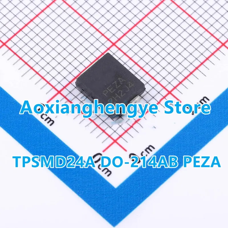 10PCS TPSMD24A SMC（Marking：PEZA）TVS DIODE 24VWM 38.9VC DO214AB