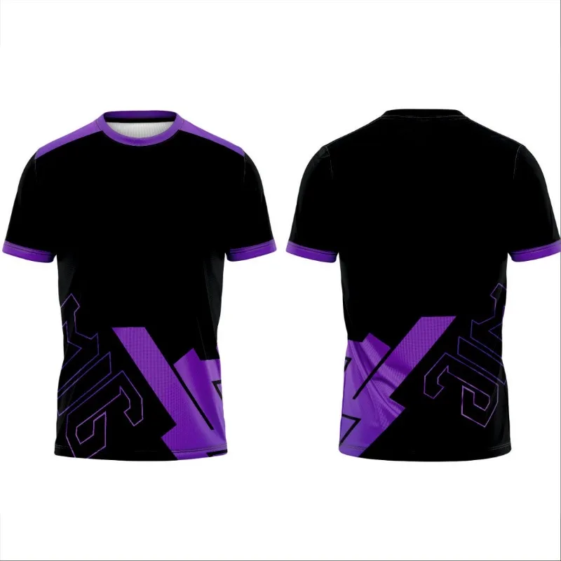 

Летняя мужская быстросохнущая футболка с 3D-принтом, трикотажная футболка с короткими рукавами и полноцветным принтом, подходит для детской спортивной одежды.