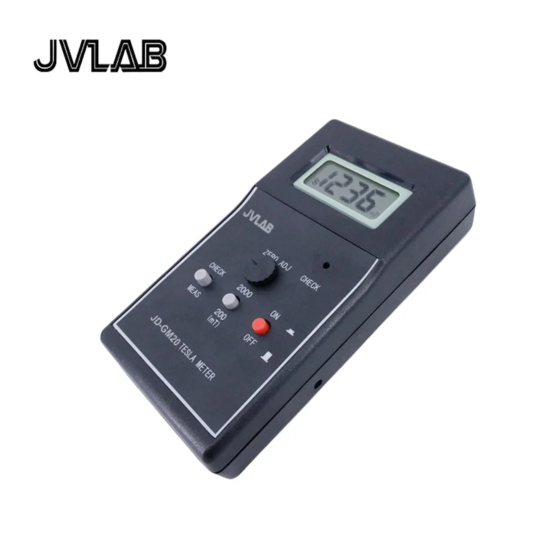 Digital Gauss Meter JD-GM20 Handheld Magnetic Field Teslameter Tesla Tester 0-200mT-2000mT Frequency Range 10Hz~200HZ