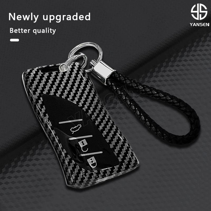 

Car Key Accessories For Lexus UX ES UX200 UX250h ES200 ES300h ES350 US200 US260h New Carbon Fiber Car Key Case Cover Shell