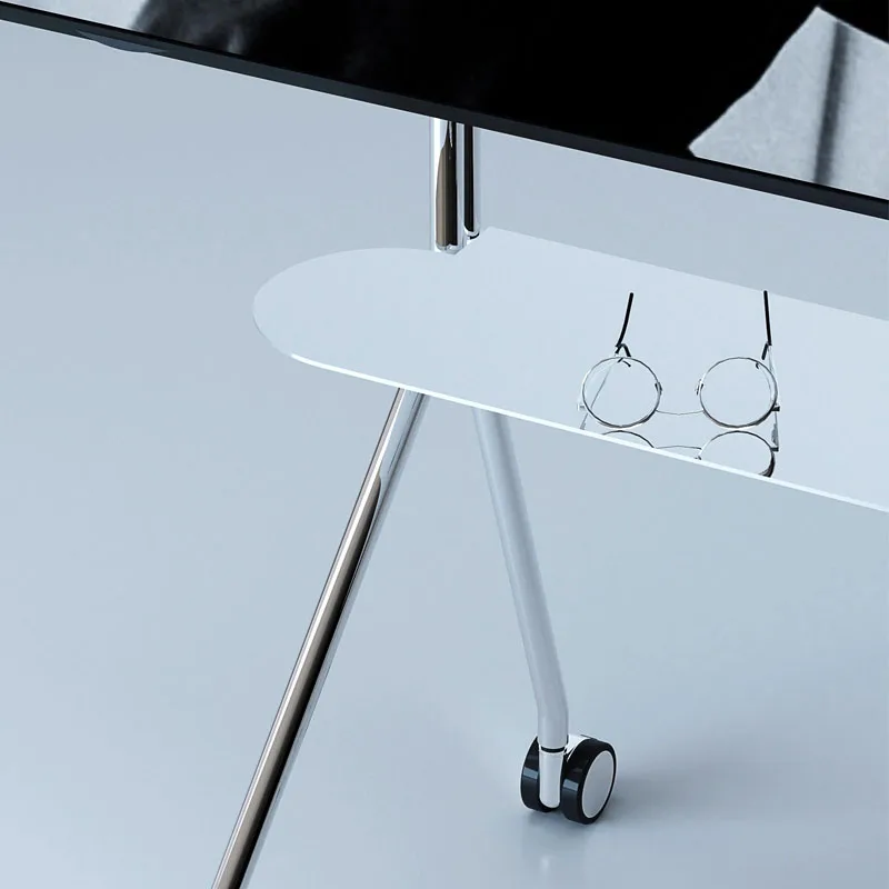 Mobile Universal TV Stand Floor-standing Vertical Trolley TV Shelf All-in-one Monitor Hanger With Wheels