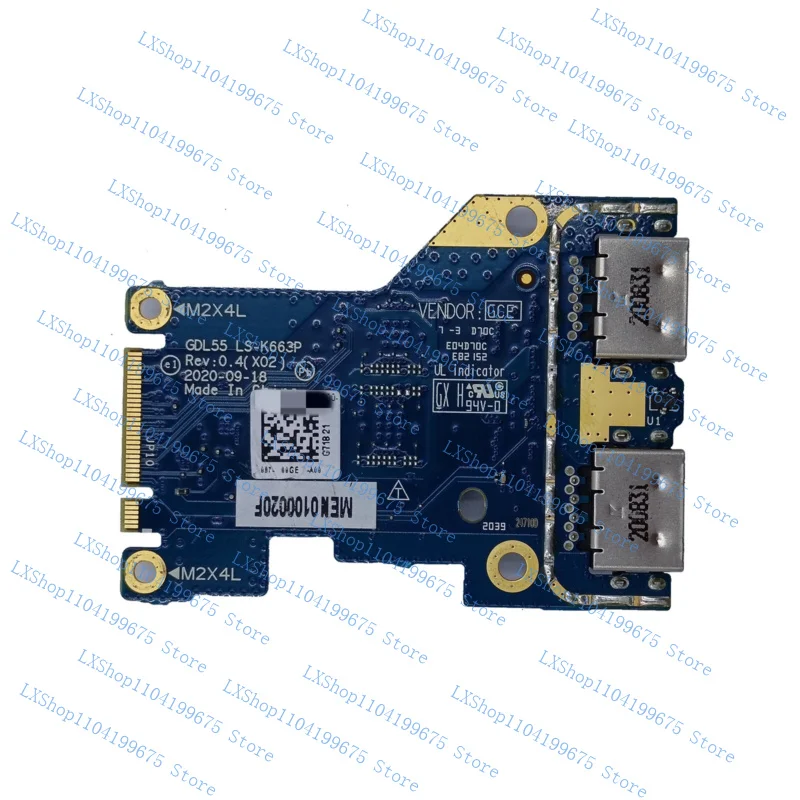 

For Dell G Series G15 5510 5511 GDL55 USB Board GDL55 LS-K663P 0PXVKJ PXVKJ