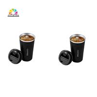 A19F-2X 510Ml Smart Thermo Bottle For Coffee LED Temperature Display Thermal Mug Insulated Tumbler Coffee Cup Black