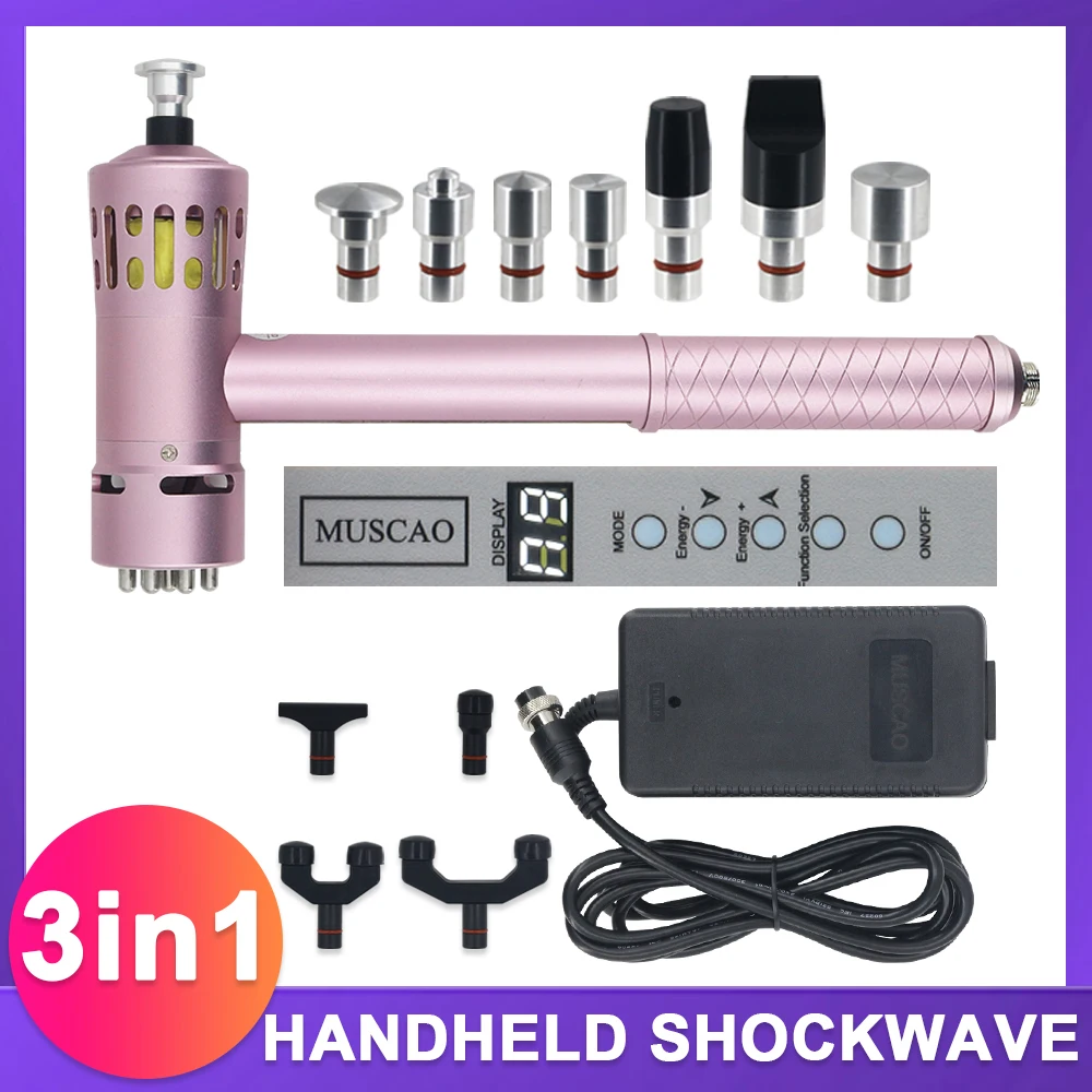 

Shockwave Therapy Device Pain Relief Professional ED 3in1Shock Wave Machine For Home Body Massage Chiropractic Adjusting Tool