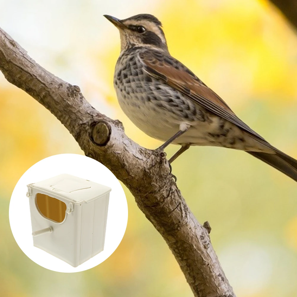 

Bird Breeding Box Hatching Nest Plastic Cage for Parrots Sparrows Outdoor Garden Decor House Nesting Small Bird Cages