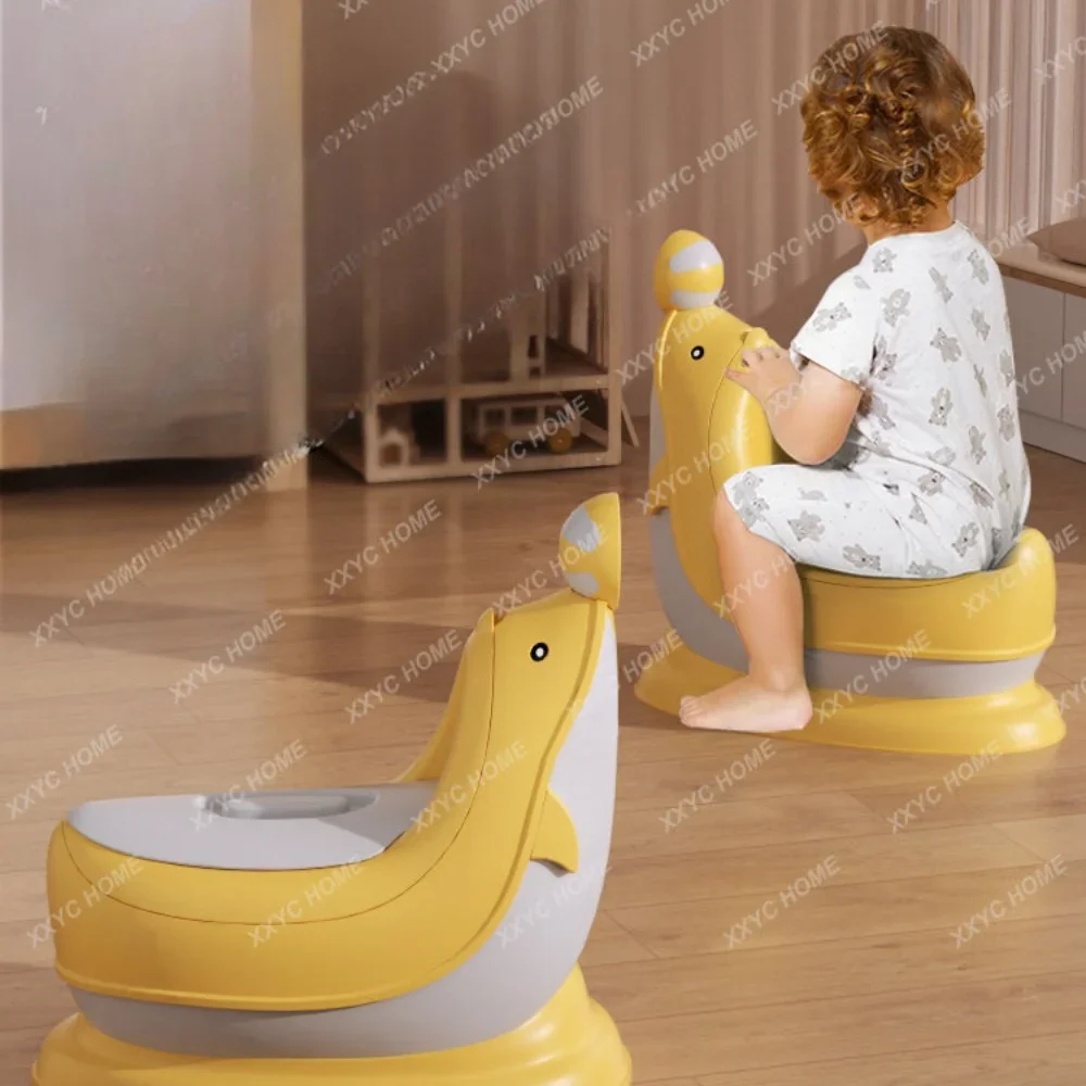 Small Toilet Boys' Dual-Use Training Bedpan Splash-Proof Urine-Proof Children's Toilet