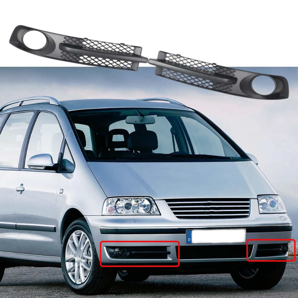 

2 шт. для Volkswagen Sharan 2000-2010 (модели с противотуманными фарами) ABS-накладки на отверстия под передние противотуманные фары 7M3853683A 7M3853684A