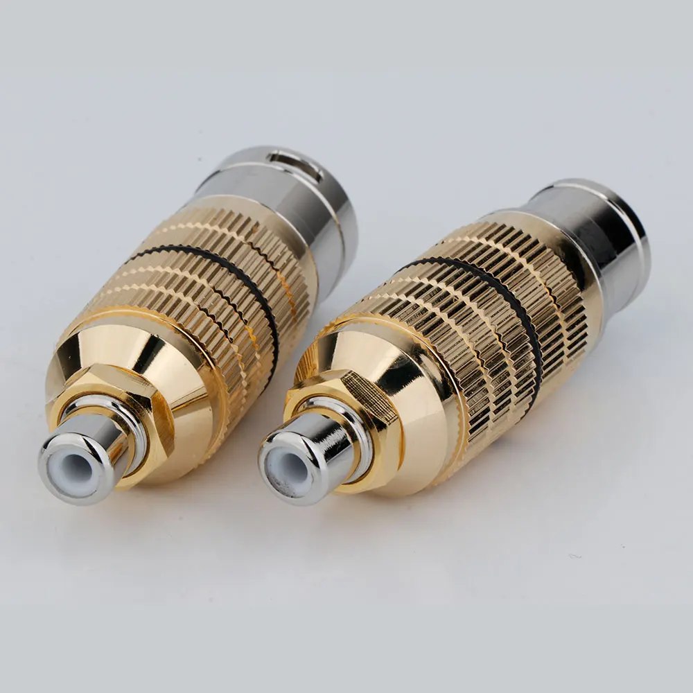 2/4PCS CARDAS XLR 3Pin Socket Audio Adapter Plug CGF Male to Female Converter HIFI Supported for Microphone Speaker