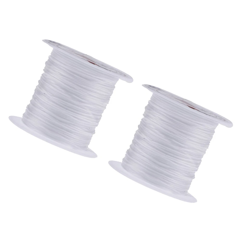 

10Pcs Jewelry Elastic Thread Crystal Fish Line 0.8mm Transparent Elastic String Durable for DIY Crafts DIY Bead Wire