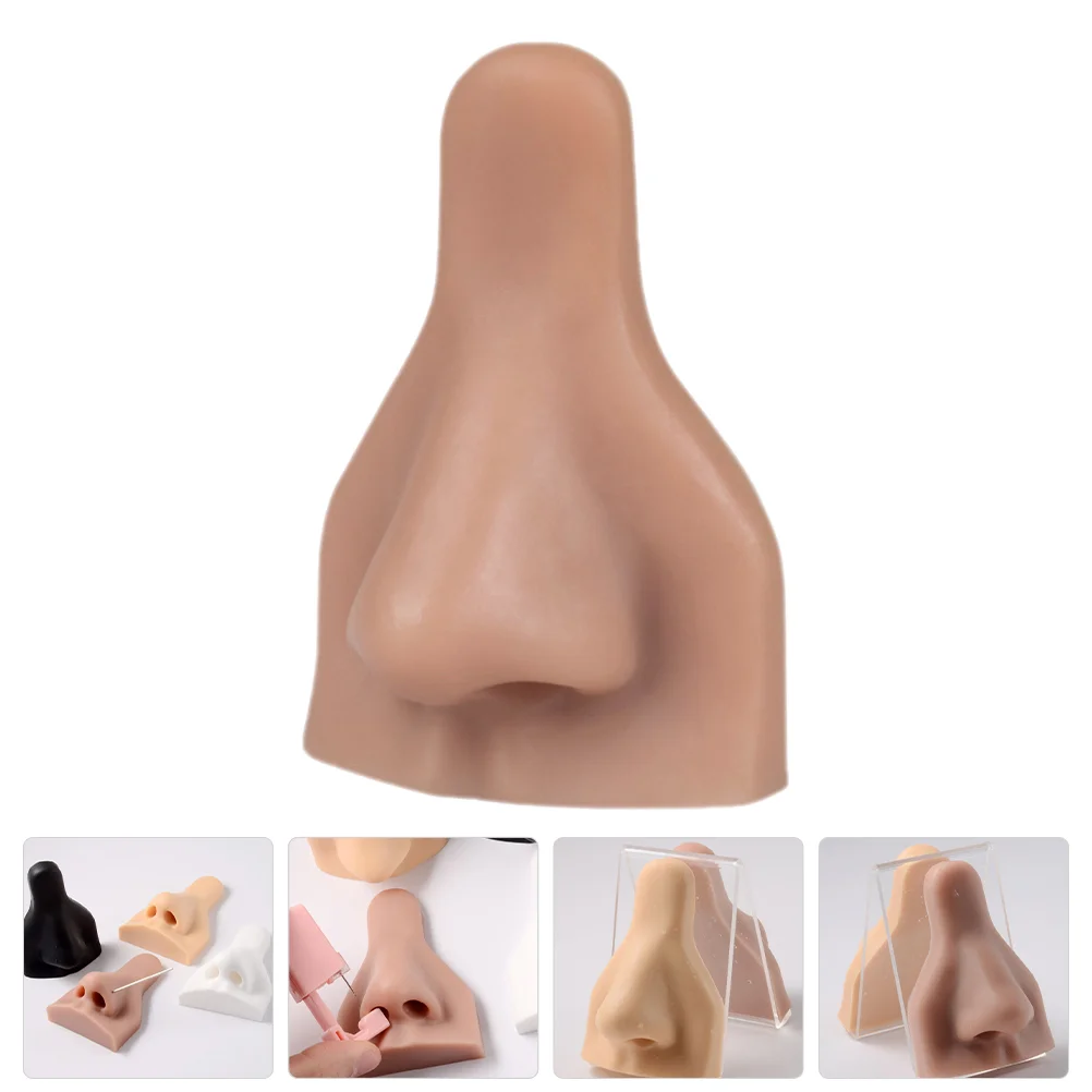 Silicone Prosthetic Nose Simulation Face Model Piercing Practice Major Hair Multi-use Fake Silica Gel Body Part