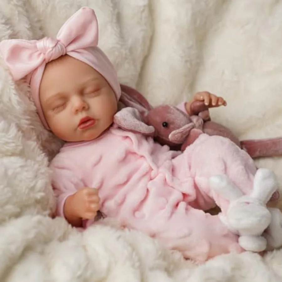

New product tasting price 2 Inch Lifelike Reborn Baby Dolls Vinyl Full Body, Soft Realistic Baby Doll Sweet Sleeping Preemie Re